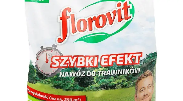 Nawóz do trawników Florovit Szybki Efekt. Granulat dla pięknej, gęstej trawy. Wydajność na 250 m².
