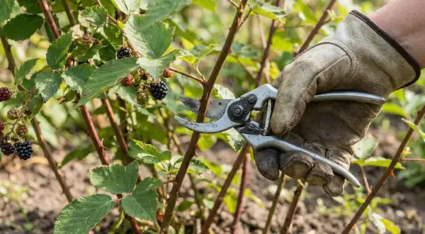 Cięcie jeżyn wiosną: Sekret zdrowych krzewów i dużych owoców